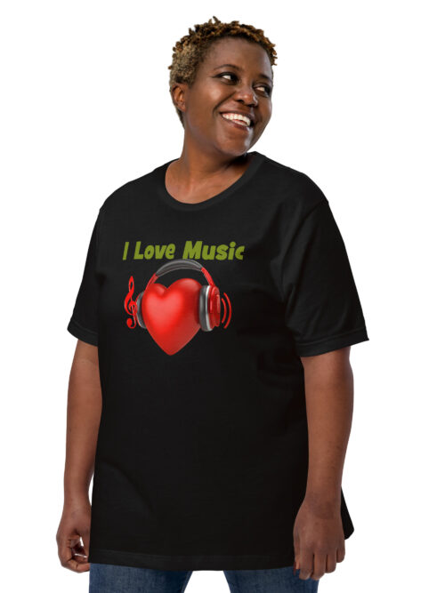 I Love Music Unisex t-shirt